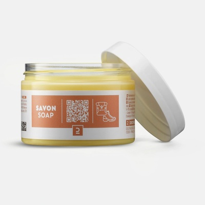 DECATHLON Tuhé glycerínové mydlo na koženú obuv a vybavenie 150 ml 150 g