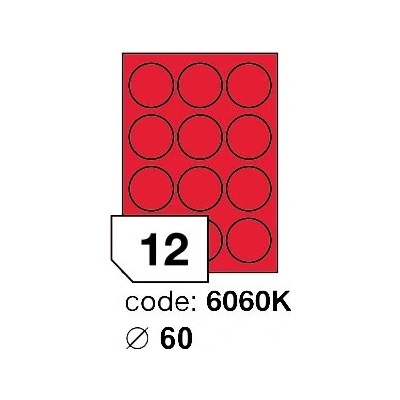 Rayfilm 60 mm 300 archů, fluo červená, R0132.6060KD