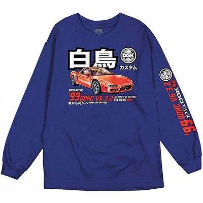 DGK Pole Position LS Tee royal blue