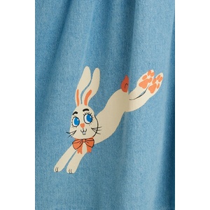 Mini Rodini рокля от деним Rabbits (26750123)