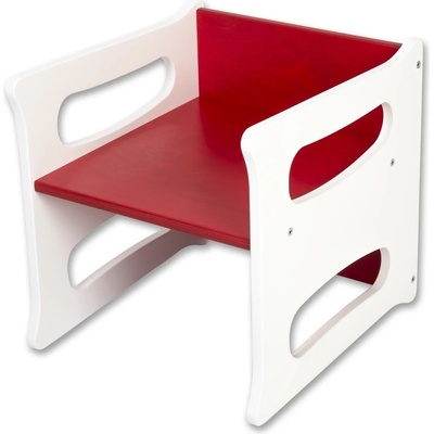 Hajdalánek Dětská židle TETRA 3v1 bílá střed: červená
