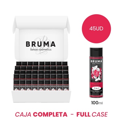BRUMA Moq 45 - bruma premium massage hot oil strawberry 3 in 1 - 100 ml