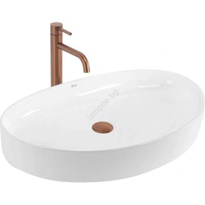 Rea REA-U6371 - Мивка за плот JOANA 40, 5x65, 5 cm, керамика, бял гланц (RE0300)