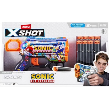 ZURU X Shot Sonic Бластер MENACE 8 стрели (1010008F)
