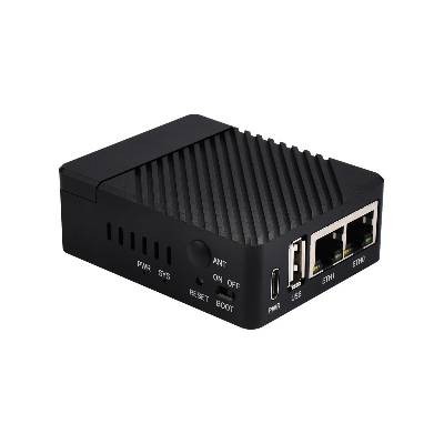 Waveshare Mini Dual Gigabit Ethernet Mini-Computer Kit Designed for Raspberry Pi Compute Module 4