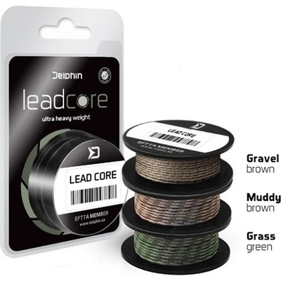Delphin Návazcová šňůrka Leadcore 8m 45lbs zelená Grass