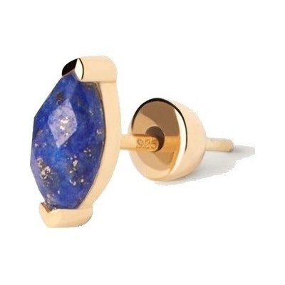 PDPAOLA Pozlacená single náušnice Lapis Lazuli Nomad Vanilla PG01-057-U