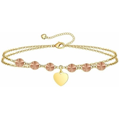 Swarovski e. dámsky zlatý náramok so srdiečkom Have Love, rose gold seb5906