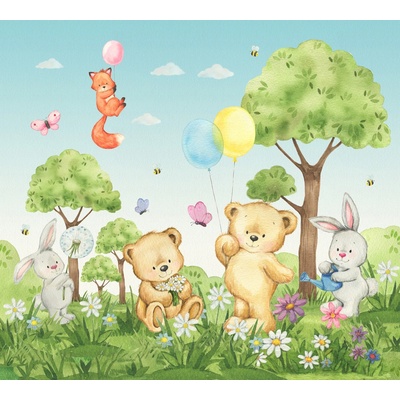 AG Design FTD4P 5025 Vliesová fototapeta Méďa, rozměry 300 x 270 cm