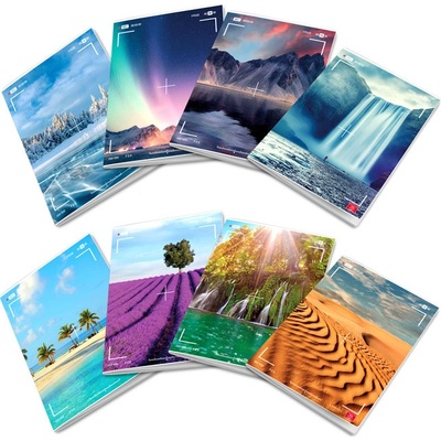 Pigna Тетрадка Pigna A4 42л. Ред М. К. Телч Пейзажи Maxi (1120032-0232607-0C)