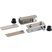 Walteco Nábytkový záves pre sklenené dvierka 40x13,5 mm chróm 1 pár 80516