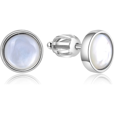 AGATO Stříbrné náušnice s perletí AGUP1651S