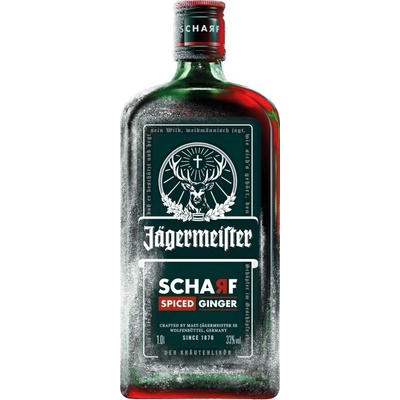 Jägermeister Scharf 33% 0,7 l (čistá fľaša)