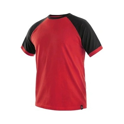 Trička krátký rukáv tričko s krátkým rukávem OLIVER červeno-černé