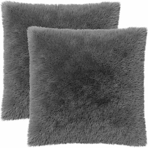 vidaXL Калъфка за възглавница 2 pcs HEERLEN Светлосиво 60 x 60 cm (912765)