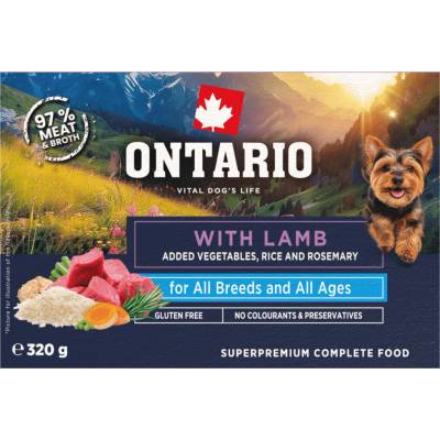 Ontario Adult Dog Lamb with rice 320 g