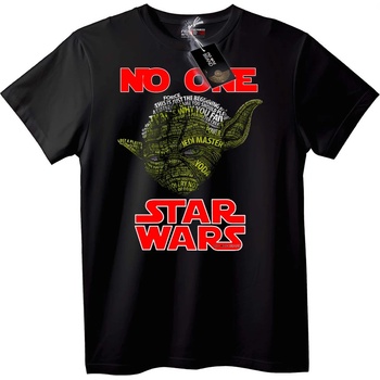 NOONEBRAND Тениска Star Wars Йода Калиграма - 2XL, White