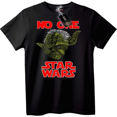 NOONEBRAND Тениска Star Wars Йода Калиграма - 2XL, White