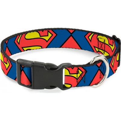 Buckle down Odolný obojek pro psa s plastovou sponou regular Superman