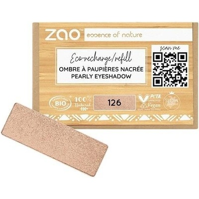 Zao Oci Eyeshadow-Primer Perleťová náplň do očních stínů 126 Pearly Golden Petal 1,3 g