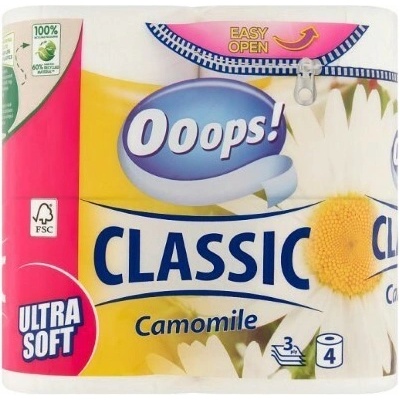 OOOPS! Classic Camomile 3-vrstvy 4 ks