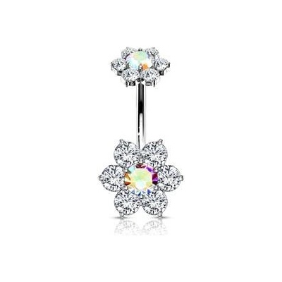 Šperky4U piercing do pupíku kytička WP0013-ABC