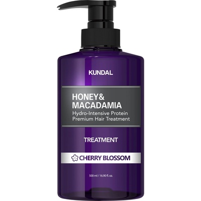 KUNDAL Балсам Honey & Macadamia, Цвят от череша, 500 ml