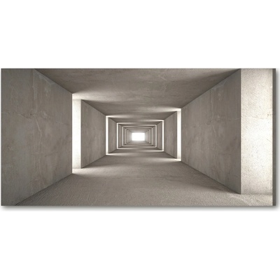Foto obraz sklenený horizontálny betónový tunel 100x50 cm