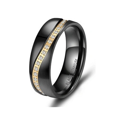 Marrya Dámský snubní prsten BLACK TITANIUM BT 03D