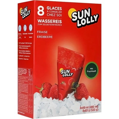 Sun Lolly Jahodový ovocný nanuk 8×60 ml