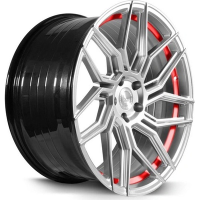 BARRACUDA DRAGOON 10x20 5x110 ET40 silver undercut trimline red