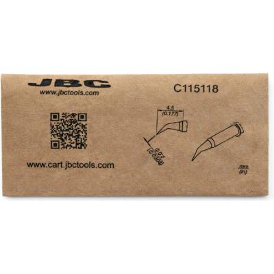 JBC C115118 jemný zahnutý pájecí hrot