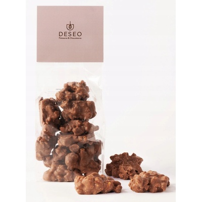 Deseo Mliečna čokoláda Lieskové orechy clusters 140 g