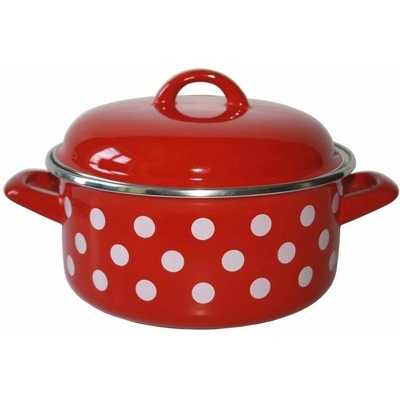 Metalac Kastrol kastrol Červený puntík Standard s poklicí 20 cm 2,75 l MAT14431