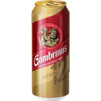 Gambrinus 12% 0,5 l (plech)