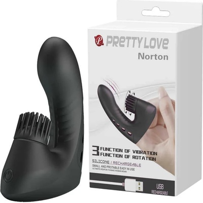 Фингъринг стимулатор, вибриращ и въртящ се - Pretty Love Norton (DEBRA01526)