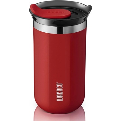 Термочаша Wacaco Octaroma Lungo Carmine Red, 300ml, Вакуумно изолирана, Двойни стени, Без BPA, Червен (Octaroma Lungo - Carmine Red)