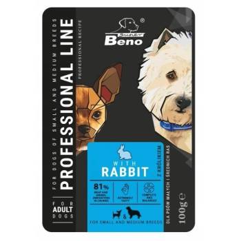 Image 1 of Super Benek SUPER BENO Възрастни кучета за малки и средни кучета с заек 100g