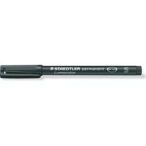 STAEDTLER Алкохолен маркер, OHP, 0, 4 mm, STAEDTLER "Lumocolor 313 S", черен 313-9 (313-9)