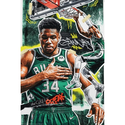Plagát, Obraz - Giannis Basketball Player, 61 × 91.5 cm