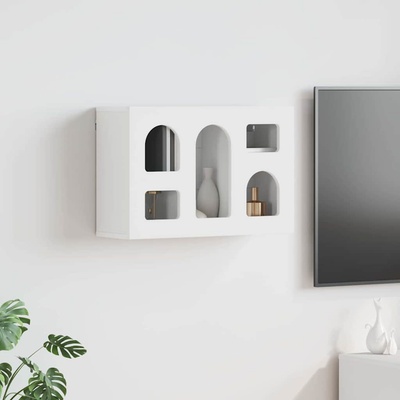 vidaXL Висящ шкаф с рафт ELST Бяло 60 x 20 x 40 см Инженерна дървесина (891374)