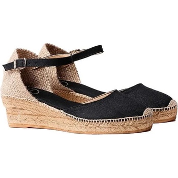 TONI PONS Romina Wedge Espadrilles - Black (Black)