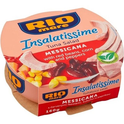 Rio Mare Insalatissime Hotový pokrm z fazule, tuniaka, kukurice a zeleniny 160 g
