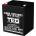 TED Electric Оловна батерия TED ELECTRIC AGM, 12V, 5Ah, 90/ 70/ 10 1mm, Терминал 2 (TED-12V-5AH)