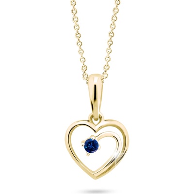 Cutie Diamonds prívesok zo žltého zlata so zafírom DZ6300 1602 40 SF X L1