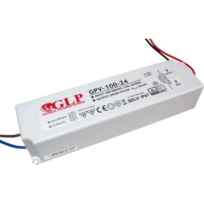 GLP GPV zdroj plastový CV IP67 rôzne typy 12V/24V - 24V, 100W