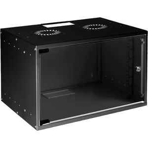 Mirsan MR. SOH07U30DE. 01 стенен шкаф, 535 x 300 мм, 7U, 350 мм височина, черен, разглобен (MR.SOH07U30DE.01)