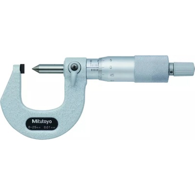 MITUTOYO Mikrometr třmenový analogový 0-25/001 mm vřeteno s hrotem mitu-112-401