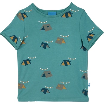finkid Детска тениска Finkid Kid's Ilta Sun T-shirt - Deep Jungle - размер 140/150 (704-5778-0217)