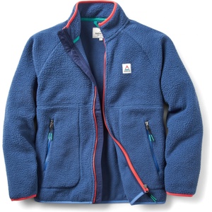Passenger Дамско поларено яке Passenger Women's Fairbanks Full Zip Recycled Sherpa Fleece Fleece jacket - Dark Denim (105-6792-0114)